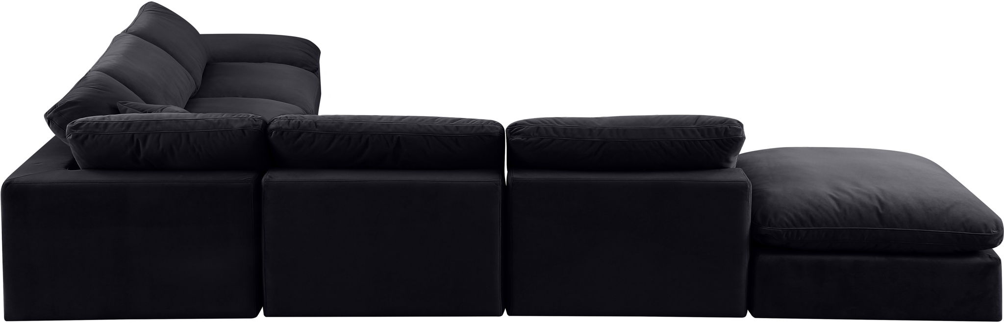 Comfy - 7 Piece Velvet Modular Corner Sectional - Simple Home Plus