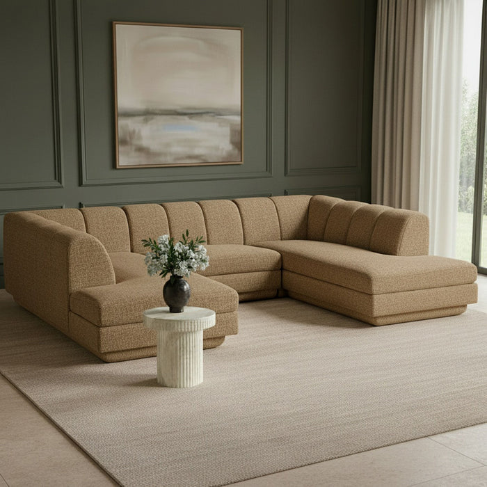 Modari - Sectional - Brown - Simple Home Plus