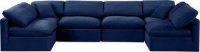 Indulge - Velvet 6 Piece Modular U-Shaped Sectional - Simple Home Plus