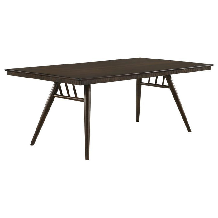 Wes - Rectangular Wood Dining Table - Dark Walnut - Simple Home Plus