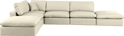 Comfy - 6 Piece Faux Leather Modular Sectional - Simple Home Plus