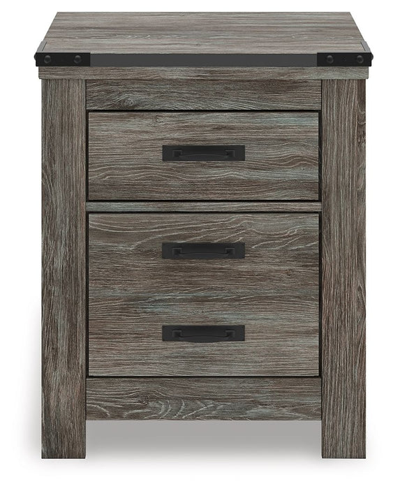 Frandern - Gray - Two Drawer Night Stand - Simple Home Plus