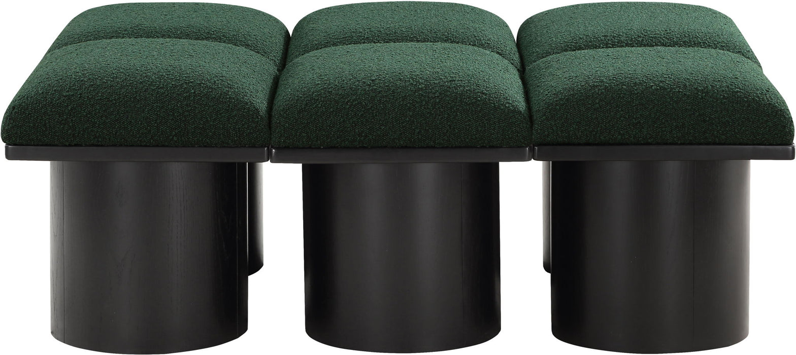 Pavilion - 6 Piece Modular Bench With Black Base - Simple Home Plus