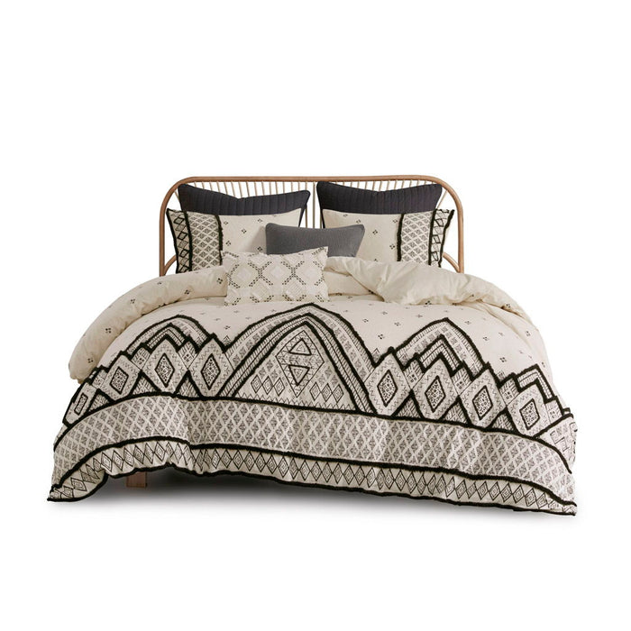 Marta - 3 Piece Blended Duvet Cover Set - Natural - Simple Home Plus