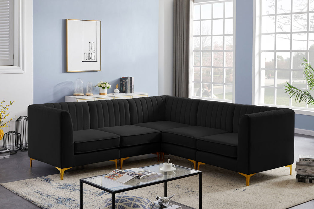 Alina - 5 Piece Modular Corner Sectional - Simple Home Plus