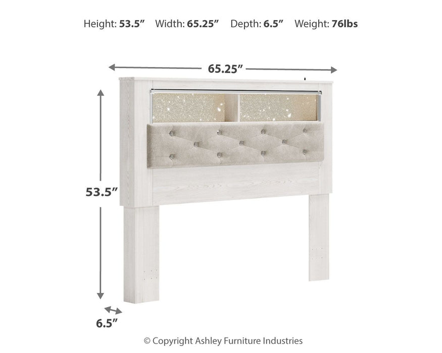 Altyra - Panel Bookcase Headboard - Simple Home Plus
