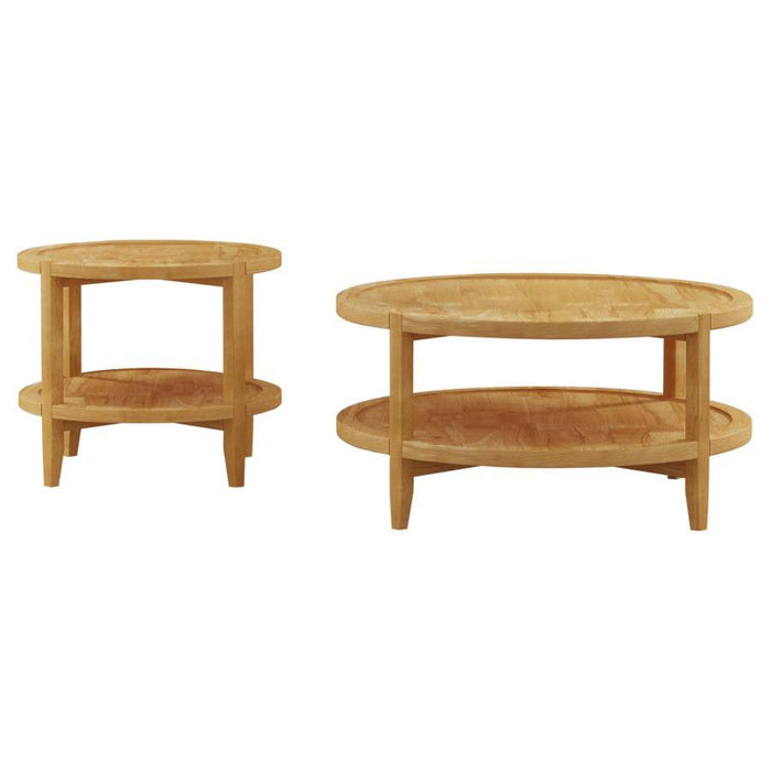 Camillo - Round Coffee And End Table Set - Simple Home Plus