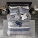 Rhapsody - Queen7 Piece Comforter Set - Navy - Simple Home Plus