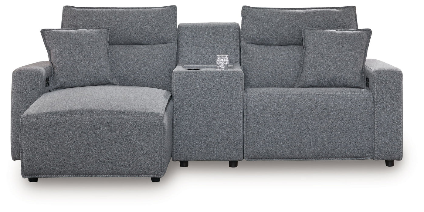 ModMax II - Salt And Pepper - Reclining Sectional - Simple Home Plus