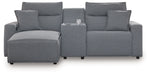 ModMax II - Salt And Pepper - Reclining Sectional - Simple Home Plus