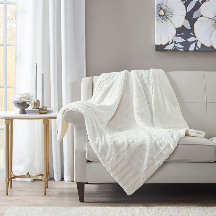 Arctic - Ultra Down Alternative Throw - Ivory - Simple Home Plus