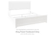 Maeling - King Panel Footboard - White - Simple Home Plus