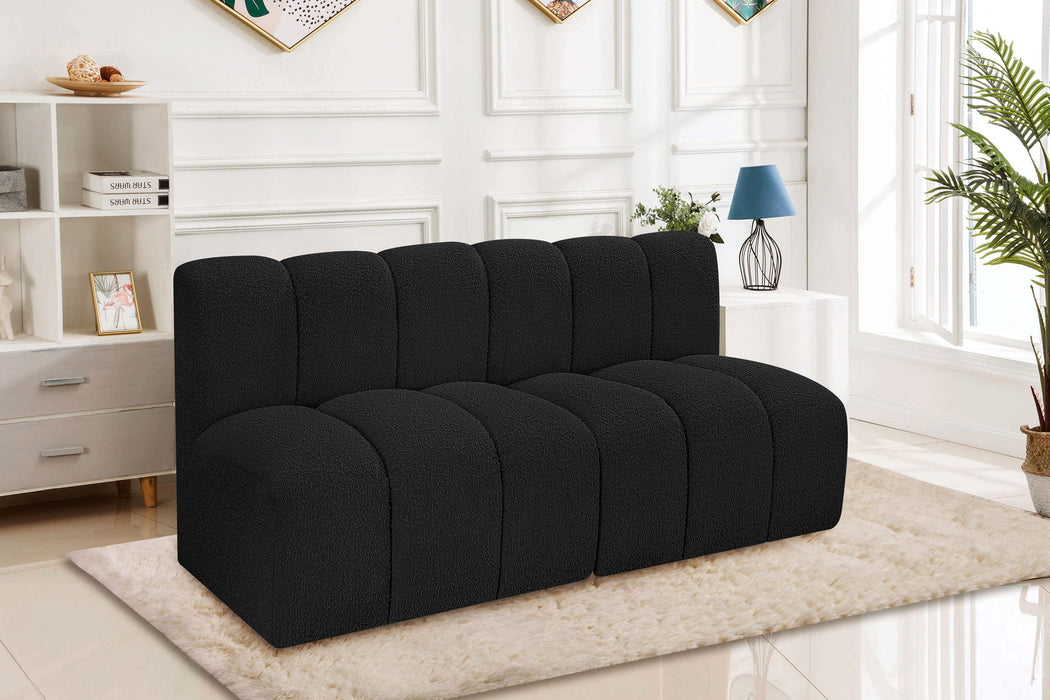 Arc - Boucle Fabric 2 Seats Modular Sofa - Simple Home Plus