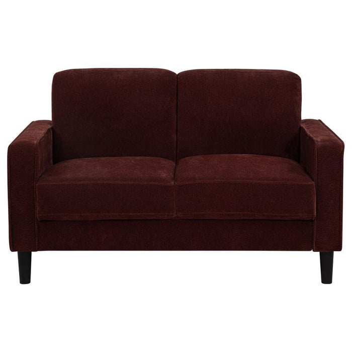 Ruth - Upholstered Track Arm Loveseat - Simple Home Plus