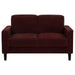 Ruth - Upholstered Track Arm Loveseat - Simple Home Plus