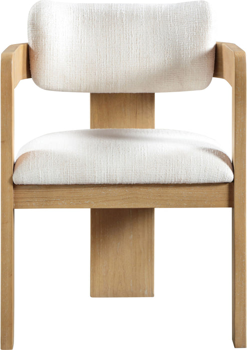 Sacha - Linen Dining Chair With Natural Base (Set of 2) - Simple Home Plus