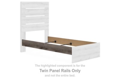 Graystorm - Twin Panel Rails - Brown Gray - Simple Home Plus