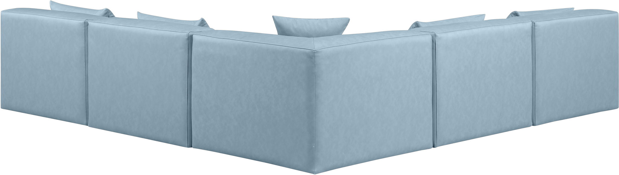 Cube - 5 Piece Modular Corner Armless Sectional - Simple Home Plus