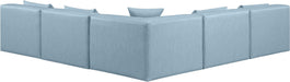 Cube - 5 Piece Modular Corner Armless Sectional - Simple Home Plus
