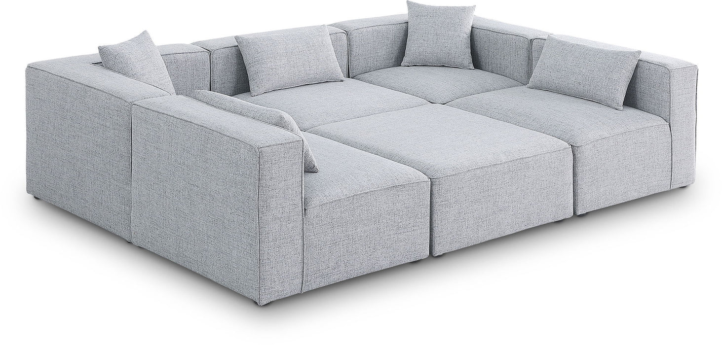Cube - Linen 6 Piece Modular Sectional - Simple Home Plus