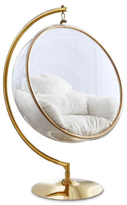 Luna - Swing Accent Chair - White - Simple Home Plus