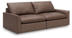 Whitehaven - 2-Piece Sectional Loveseat - Brown - Simple Home Plus