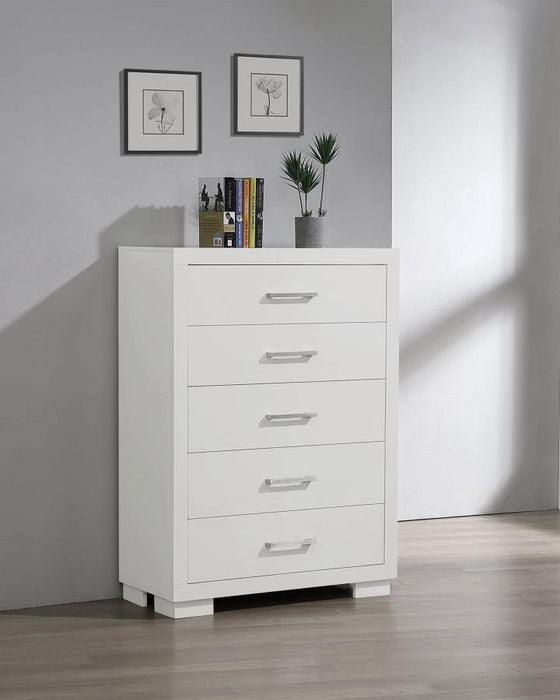 Jessica - 5-Drawer Bedroom Chest - Simple Home Plus