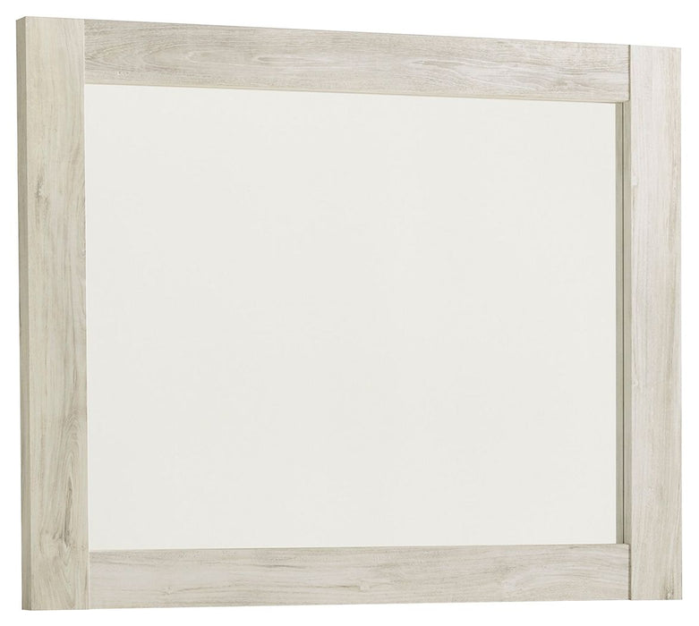 Bellaby - Bedroom Mirror - Wooden Frame - Whitewash - Simple Home Plus