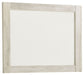 Bellaby - Bedroom Mirror - Wooden Frame - Whitewash - Simple Home Plus