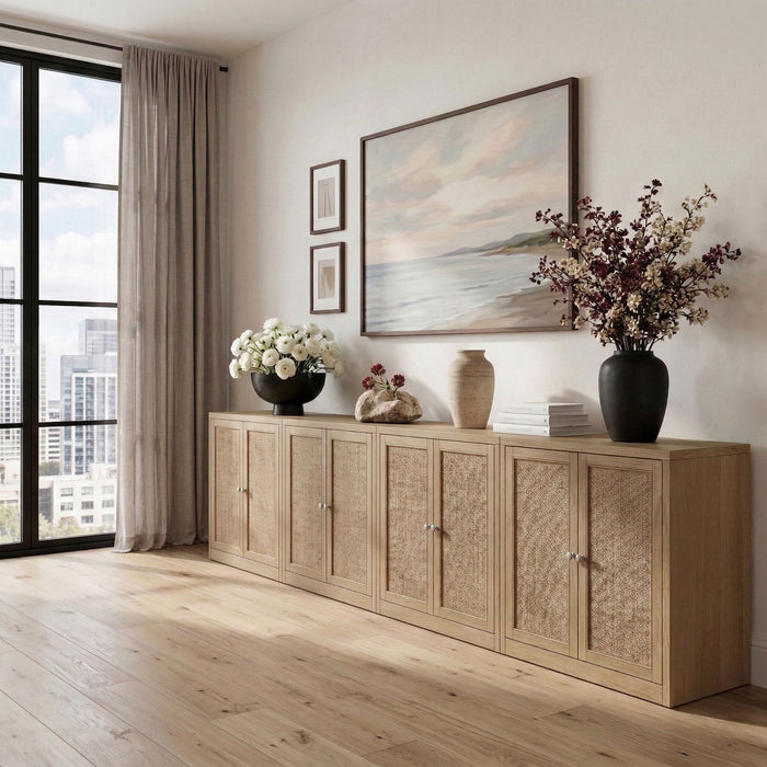 Vero - Solid Wood And Oak Venee Sideboard/Buffet - Simple Home Plus