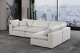 Comfy - 4 Piece Linen Fabric Modular Armless Sectional - Simple Home Plus