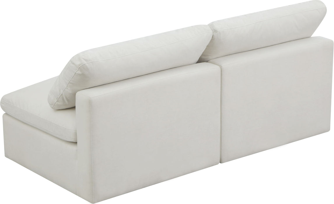 Plush - Modular Armless 2 Seat Sofa - Simple Home Plus