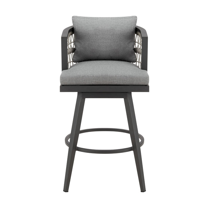Zella - Outdoor Patio Swivel Bar Stool - Simple Home Plus