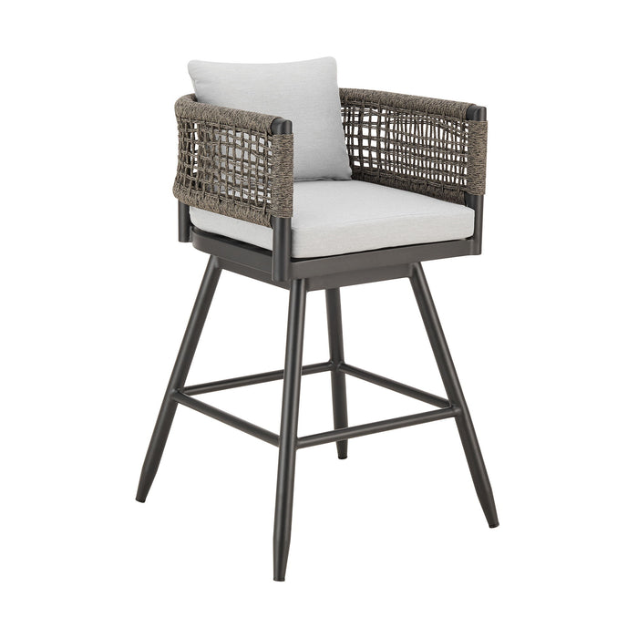 Alegria - Outdoor Patio Swivel Bar Stool - Simple Home Plus