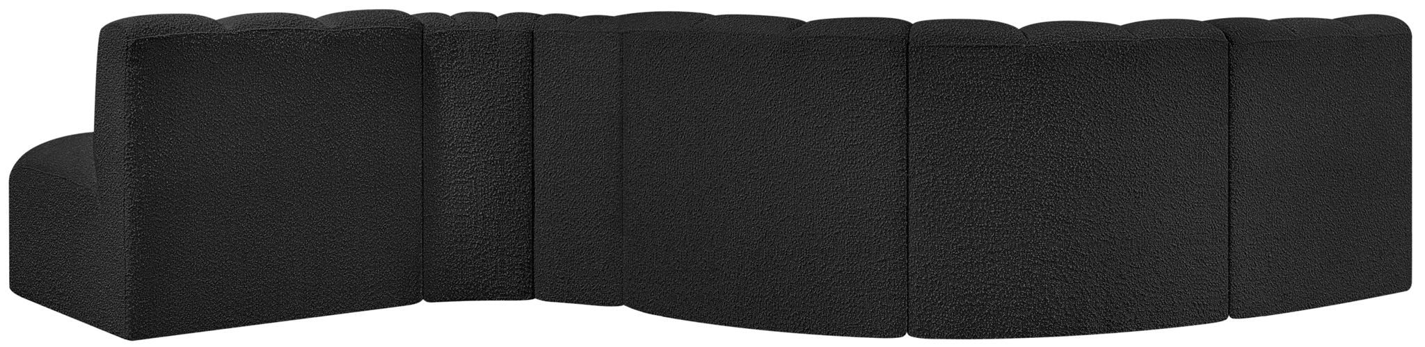 Arc - Boucle Fabric 6 Piece Curved Modular Sofa - Simple Home Plus