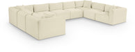 Shaggy - 9 Piece Modular U-Shaped Sectional - Simple Home Plus
