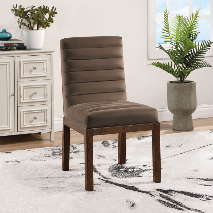 Evelyn - Dining Chair With Brown Legs - Simple Home Plus