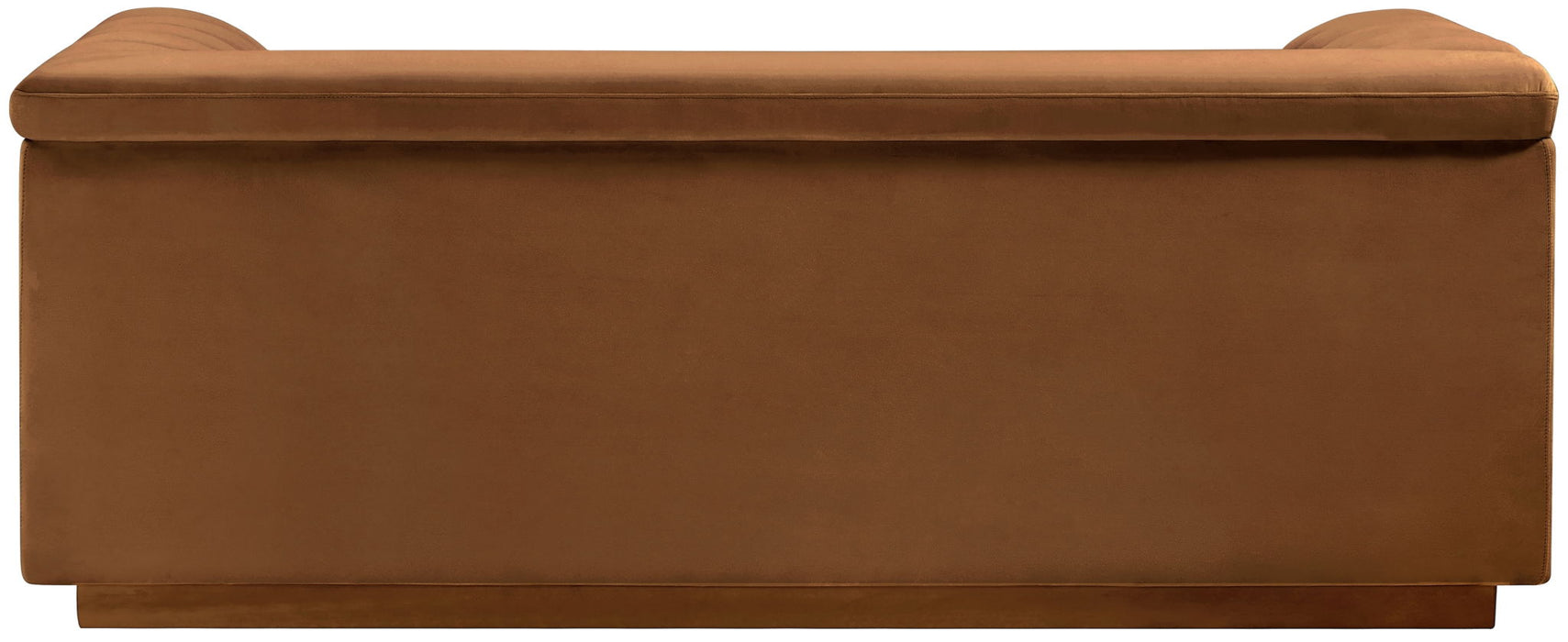 Cascade - Velvet Loveseat - Saddle - Simple Home Plus