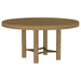 Arini - 60" Round Wood Dining Room Table - Sand Wash - Simple Home Plus