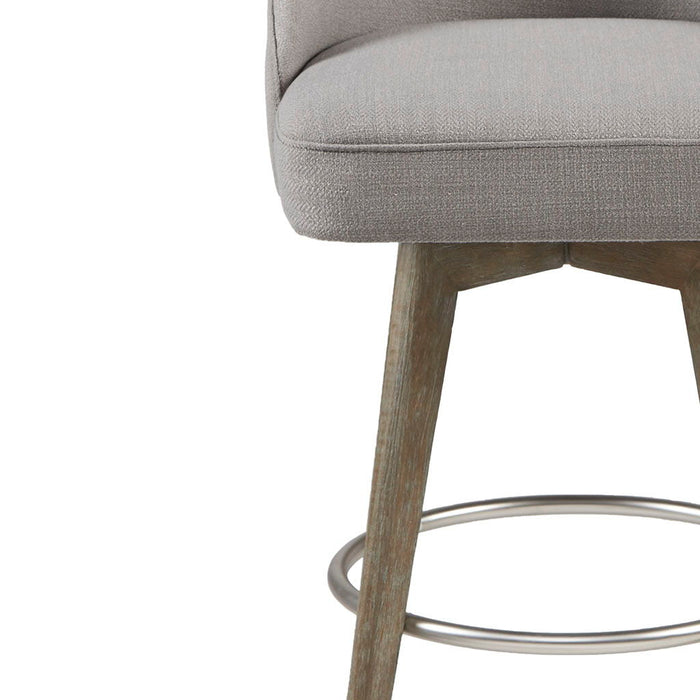 Pearce - Counter Stool With Swivel Seat - Gray - Simple Home Plus