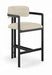 Aurum - Vegan Leather Upholstered Counter Stool With Graphite Black Base - Simple Home Plus