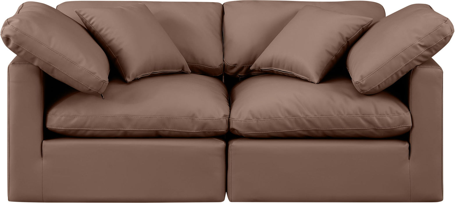 Indulge - Faux Leather 2 Seat Modular Sofa - Simple Home Plus