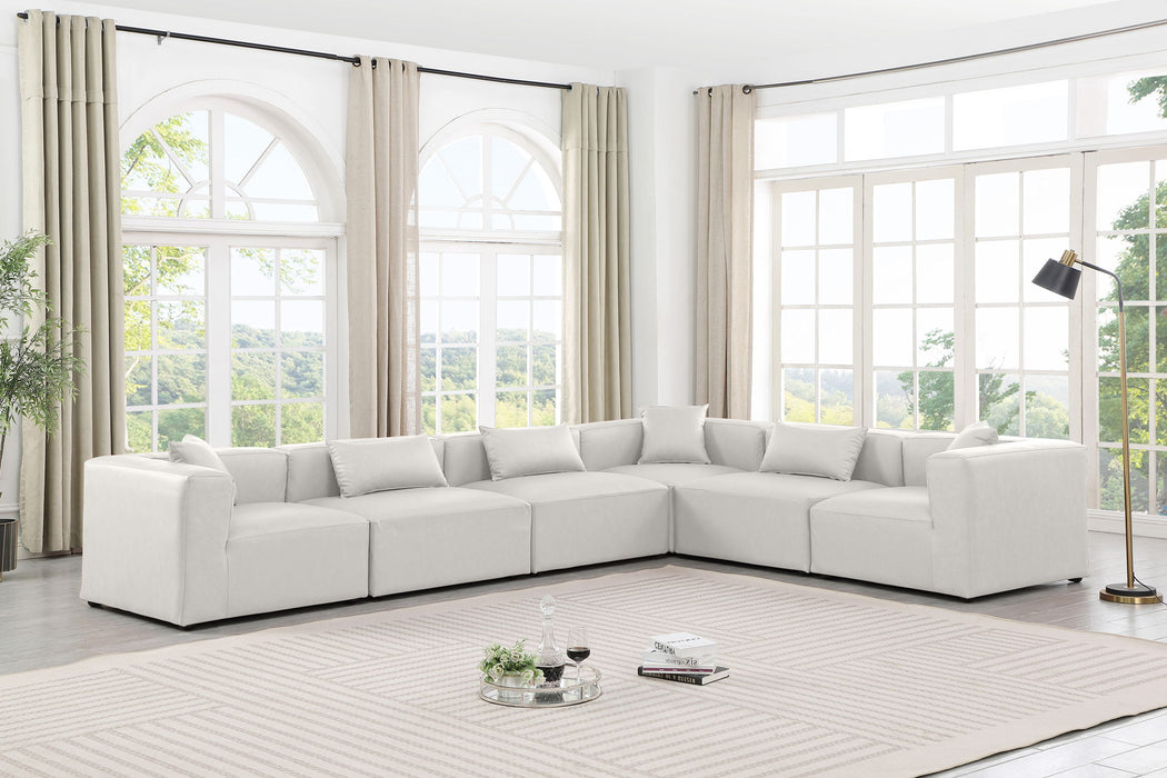 Cube - 6 Piece Modular Corner Sectional - Simple Home Plus
