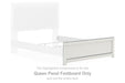 Zuraleus - Queen Panel Footboard - White - Simple Home Plus
