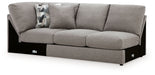 Lindon - LAF Armless Loveseat With Wedge - Smoke - Simple Home Plus