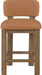 Paloma - Faux Leather Upholstered Counter Stool (Set of 2) - Brown Frame - Simple Home Plus