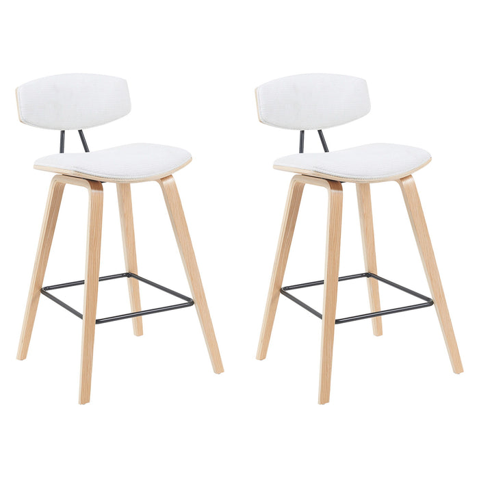 Fox - Swivel Counter Height Stool - Light Brown - Simple Home Plus