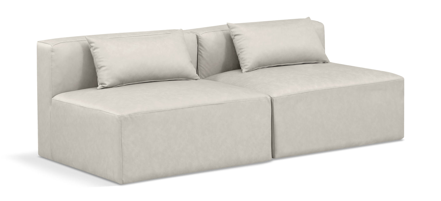 Cube - Modular 2 Seat Armless Sofa - Simple Home Plus
