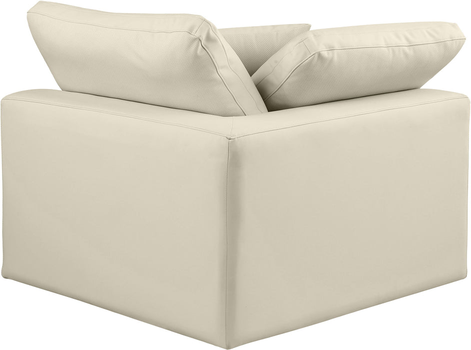 Comfy - Faux Leather Corner Chair - Simple Home Plus