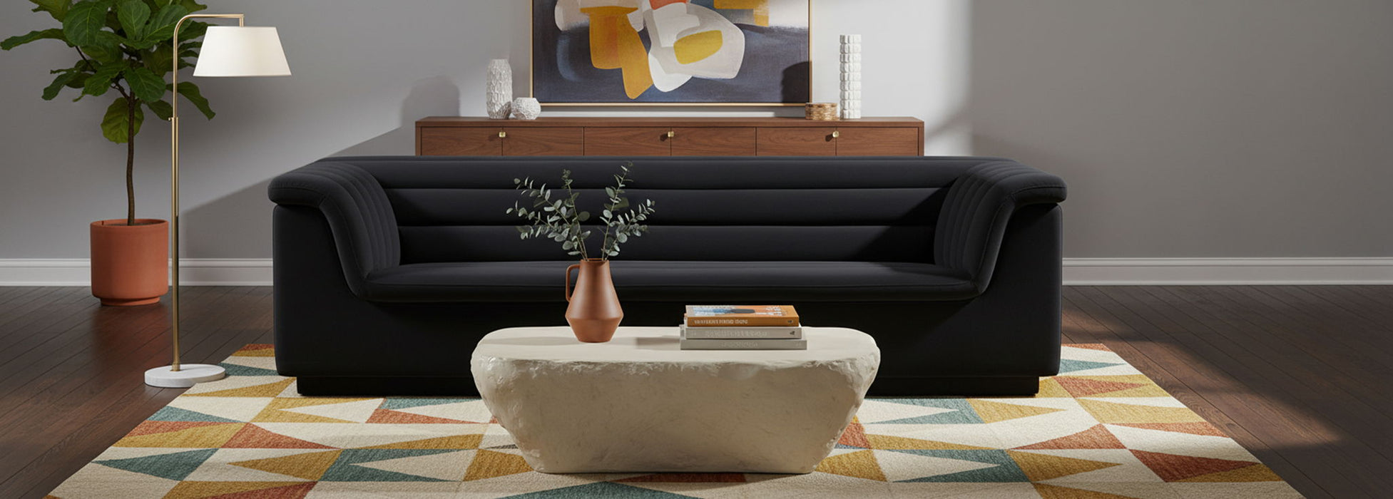 Cascade - Velvet Sofa - Simple Home Plus